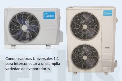 Juego Fan & Coil Inverter Midea 1.5 Ton frío calor 220/1/60 R410a 20 SEER